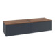 V&B Waschtischunterschrank mit Frontstruktur Antao 160x50cm, WBP-farbe w. wal, md bl. m Lac-1