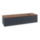 V&B Waschtischunterschrank mit Frontstruktur Antao 160x50cm, WBP-farbe w. wal, md bl. m Lac-4
