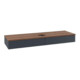 V&B Waschtischunterschrank mit Frontstruktur Antao 160x50cm, WBP-farbe w. wal, md bl. m Lac-1