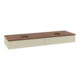 V&B Waschtischunterschrank mit Frontstruktur Antao 160x50cm, WBP-farbe w. wal, si Gr m Lac-1