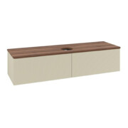V&B Waschtischunterschrank mit Frontstruktur Antao 160x50cm, WBP-farbe w. wal, si Gr m Lac