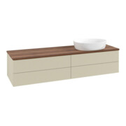 V&B Waschtischunterschrank mit Frontstruktur Antao 160x50cm, WBP-farbe w. wal, si Gr m Lac
