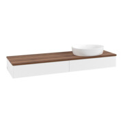 V&B Waschtischunterschrank mit Frontstruktur Antao 160x50cm, WBP-farbe w. wal, wh. m Lac