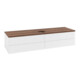 V&B Waschtischunterschrank mit Frontstruktur Antao 160x50cm, WBP-farbe w. wal, wh. m Lac-3