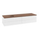 V&B Waschtischunterschrank mit Frontstruktur Antao 160x50cm, WBP-farbe w. wal, wh. m Lac-1