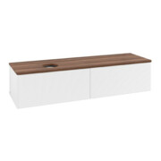 V&B Waschtischunterschrank mit Frontstruktur Antao 160x50cm, WBP-farbe w. wal, wh. m Lac-4