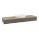 V&B Waschtischunterschrank mit Frontstruktur Antao 160x50cm, WBP hon. Oa, Anthrac. m Lac-3