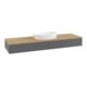 V&B Waschtischunterschrank mit Frontstruktur Antao 160x50cm, WBP hon. Oa, Anthrac. m Lac-4