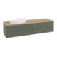 V&B Waschtischunterschrank mit Frontstruktur Antao 160x50cm, WBP hon. Oa, lea gre. m Lac