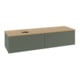 V&B Waschtischunterschrank mit Frontstruktur Antao 160x50cm, WBP hon. Oa, lea gre. m Lac-1