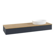 V&B Waschtischunterschrank mit Frontstruktur Antao 160x50cm, WBP hon. Oa, md bl. m Lac