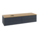 V&B Waschtischunterschrank mit Frontstruktur Antao 160x50cm, WBP hon. Oa, md bl. m Lac-1
