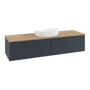 V&B Waschtischunterschrank mit Frontstruktur Antao 160x50cm, WBP hon. Oa, md bl. m Lac