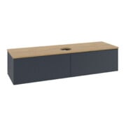 V&B Waschtischunterschrank mit Frontstruktur Antao 160x50cm, WBP hon. Oa, md bl. m Lac-3