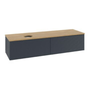 V&B Waschtischunterschrank mit Frontstruktur Antao 160x50cm, WBP hon. Oa, md bl. m Lac