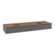 V&B Waschtischunterschrank mit Frontstruktur Antao 160x50cm, WBP w. wal, Anthrac. m Lac