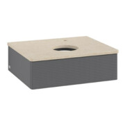 V&B Waschtischunterschrank mit Frontstruktur Antao 60x19x50cm, HL, WBP botti., A m Lac