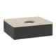 V&B Waschtischunterschrank mit Frontstruktur Antao 60x19x50cm, HL, WBP botti., bla m Lac-3