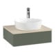 V&B Waschtischunterschrank mit Frontstruktur Antao 60x19x50cm, HL, WBP botti., le g. m Lac-1