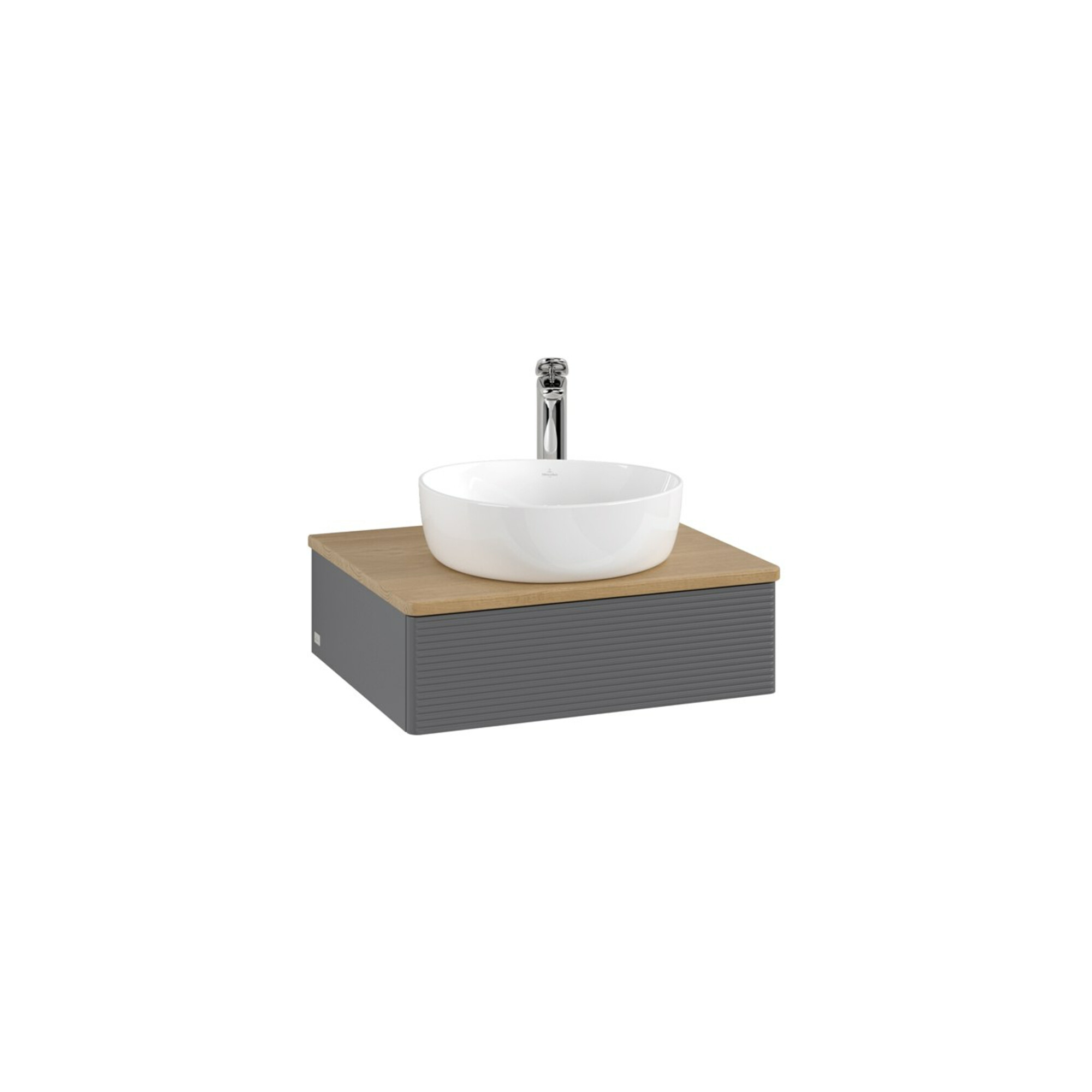 V&B Waschtischunterschrank mit Frontstruktur Antao 60x19x50cm, HL, WBP hon. Oa, A m Lac ; Villeroy & Boch
