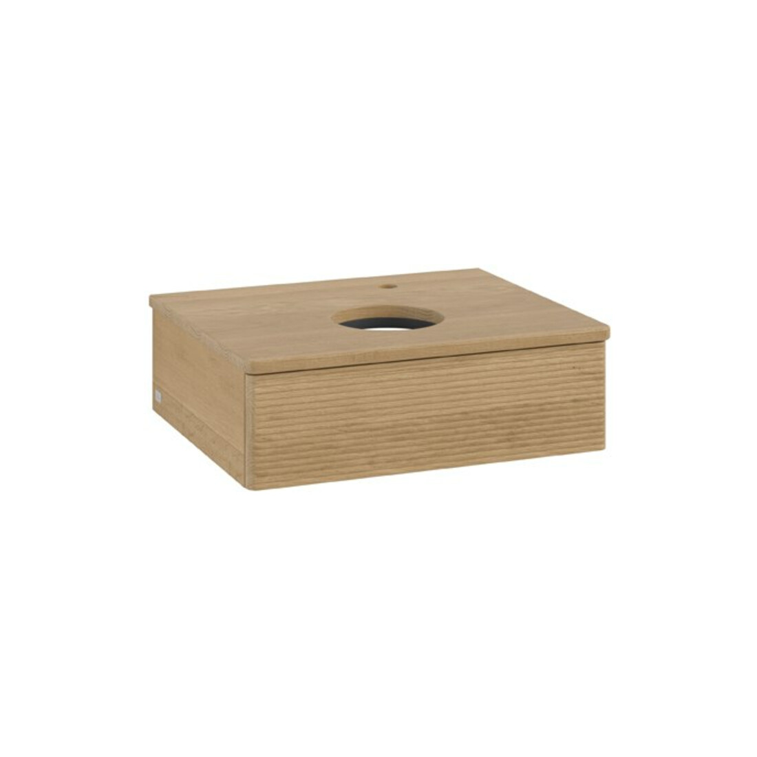 V&B Waschtischunterschrank mit Frontstruktur Antao 60x19x50cm, HL, WBP hon. Oa, hon. Oa