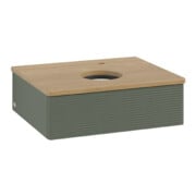 V&B Waschtischunterschrank mit Frontstruktur Antao 60x19x50cm, HL, WBP hon. Oa, le g. m Lac-3