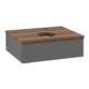 V&B Waschtischunterschrank mit Frontstruktur Antao 60x19x50cm, HL, WBP w wa, Anthrac. m Lac-3