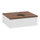 V&B Waschtischunterschrank mit Frontstruktur Antao 60x19x50cm, HL, WBP w. wal, glo wh. Lac-1