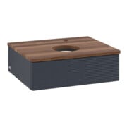 V&B Waschtischunterschrank mit Frontstruktur Antao 60x19x50cm, HL, WBP w. wal, md bl. m Lac-4