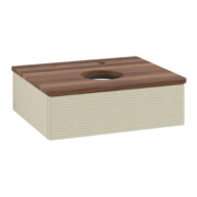 V&B Waschtischunterschrank mit Frontstruktur Antao 60x19x50cm, HL, WBP w. wal, si Gr m Lac-3