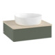 V&B Waschtischunterschrank mit Frontstruktur Antao 60x19x50cm, WBP botti., lea gre. m Lac-3