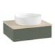 V&B Waschtischunterschrank mit Frontstruktur Antao 60x19x50cm, WBP botti., lea gre. m Lac-4