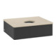 V&B Waschtischunterschrank mit Frontstruktur Antao 60x19x50cm, WBP-farbe botti., bla m Lac-1