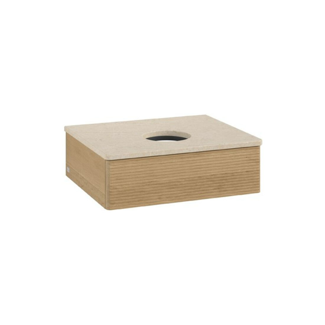 V&B Waschtischunterschrank mit Frontstruktur Antao 60x19x50cm, WBP-farbe botti., honey oak