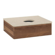 V&B Waschtischunterschrank mit Frontstruktur Antao 60x19x50cm, WBP-farbe botti., w. walnut