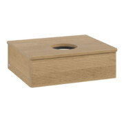 V&B Waschtischunterschrank mit Frontstruktur Antao 60x19x50cm, WBP-farbe hon. Oa, honey oak-3
