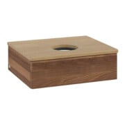 V&B Waschtischunterschrank mit Frontstruktur Antao 60x19x50cm, WBP-farbe hon. Oa, w. walnut