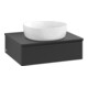 V&B Waschtischunterschrank mit Frontstruktur Antao 60x19x50cm, WBP-farbe Lac, bla m lacquer-1