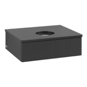 V&B Waschtischunterschrank mit Frontstruktur Antao 60x19x50cm, WBP-farbe Lac, bla m lacquer-3