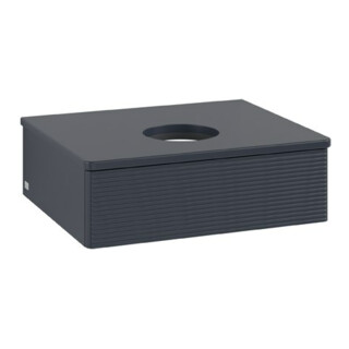 V&B Waschtischunterschrank mit Frontstruktur Antao 60x19x50cm, WBP-farbe Lac, md bl. m Lac