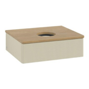 V&B Waschtischunterschrank mit Frontstruktur Antao 60x19x50cm, WBP hon. Oa, si Gr m Lac