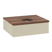 V&B Waschtischunterschrank mit Frontstruktur Antao 60x19x50cm, WBP w. wal, si Gr m Lac-3