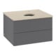 V&B Waschtischunterschrank mit Frontstruktur Antao 60x36x50cm, HL, WBP botti., A m Lac-4