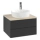 V&B Waschtischunterschrank mit Frontstruktur Antao 60x36x50cm, HL, WBP botti., bla m Lac-3