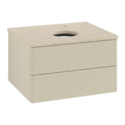 V&B Waschtischunterschrank mit Frontstruktur Antao 60x36x50cm, HL, WBP botti., si Gr m Lac