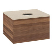 V&B Waschtischunterschrank mit Frontstruktur Antao 60x36x50cm, HL, WBP-farbe botti., w. wal