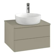 V&B Waschtischunterschrank mit Frontstruktur Antao 60x36x50cm, HL, WBP-farbe Lac, bla m Lac