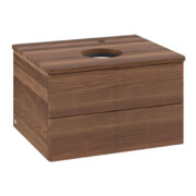 V&B Waschtischunterschrank mit Frontstruktur Antao 60x36x50cm, HL, WBP-farbe w. wal, w. wal