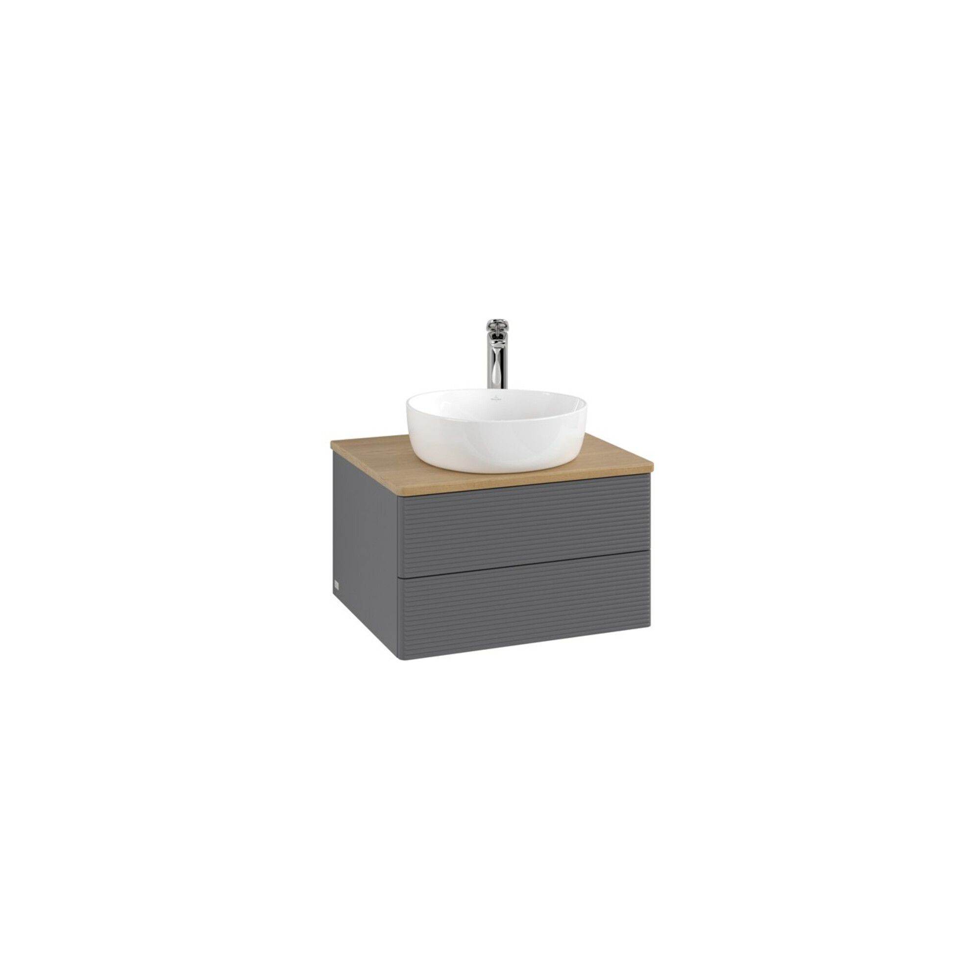 V&B Waschtischunterschrank mit Frontstruktur Antao 60x36x50cm, HL, WBP hon. Oa, A m Lac ; Villeroy & Boch