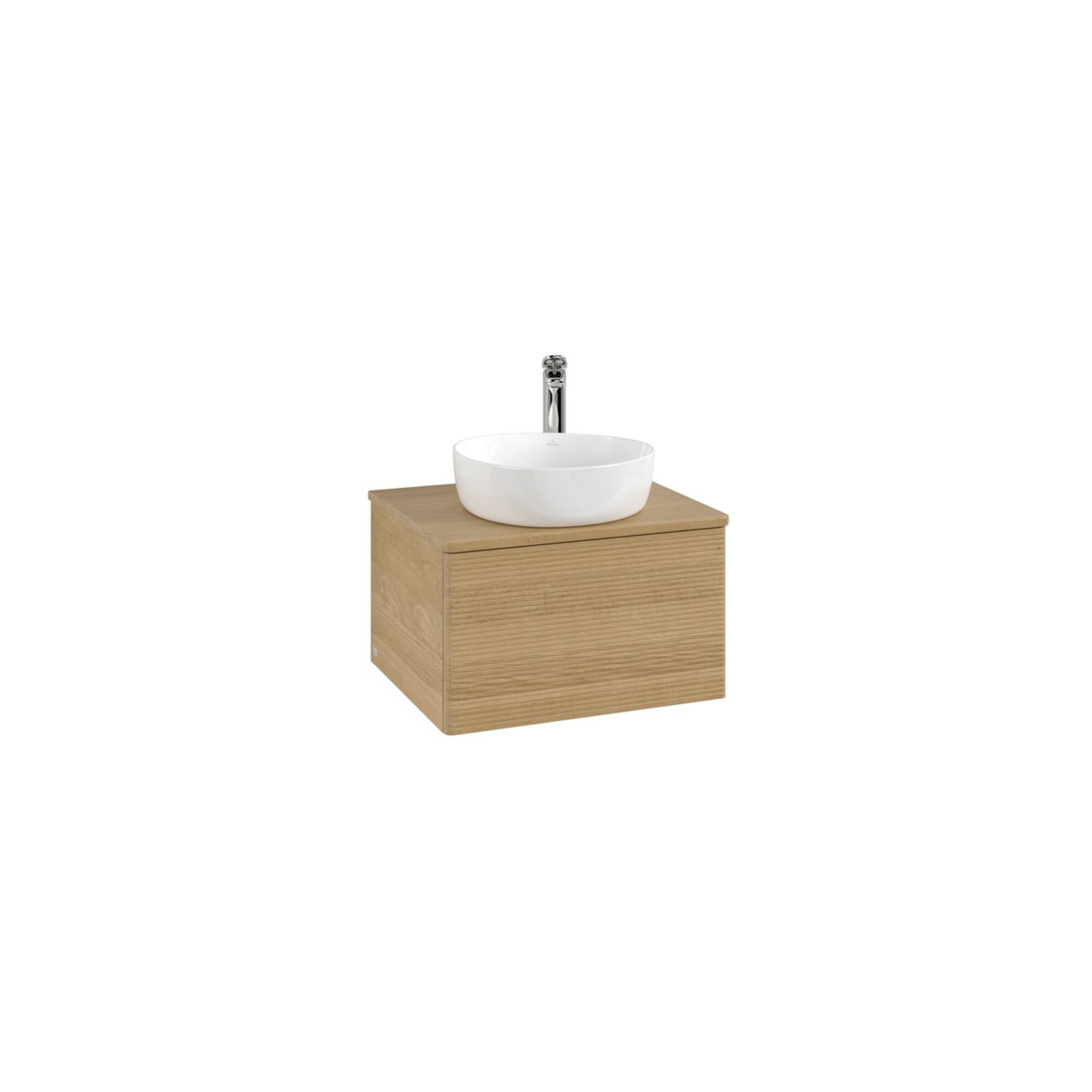 V&B Waschtischunterschrank mit Frontstruktur Antao 60x36x50cm, HL, WBP hon. Oa, hon. Oa ; Villeroy & Boch